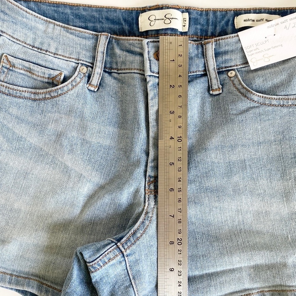 Jessica Simpson Midrise Cuff Shorts - Picture 3 of 11